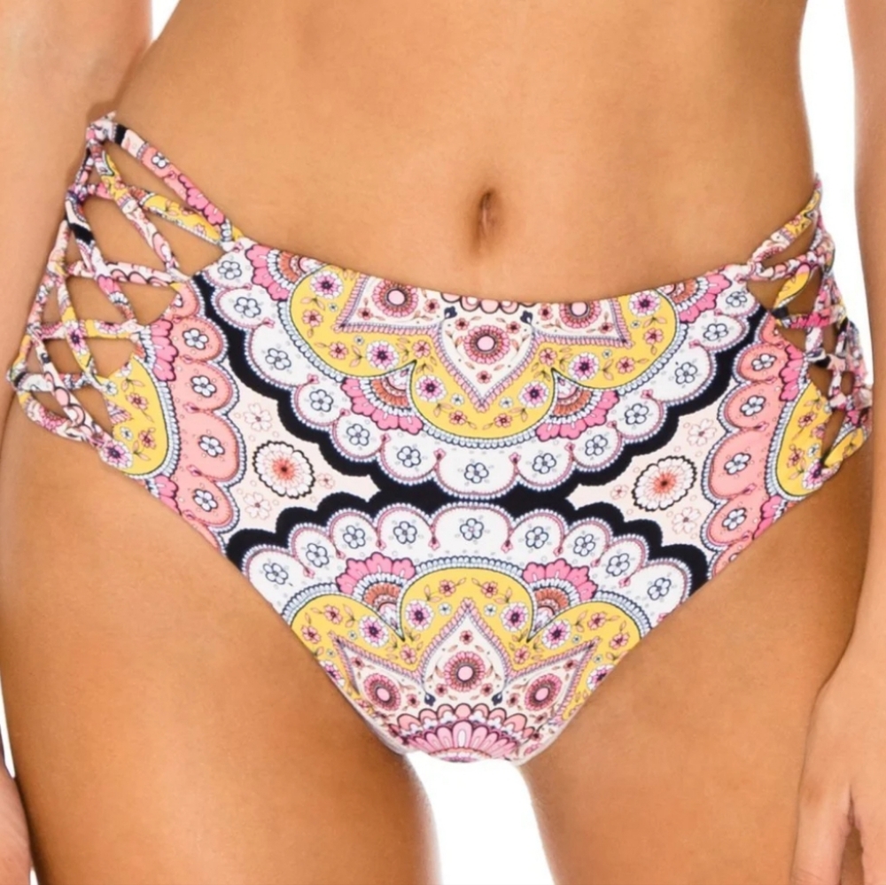 Luli Fama Alhambra Laced Up High Rise Cheeky Bottom